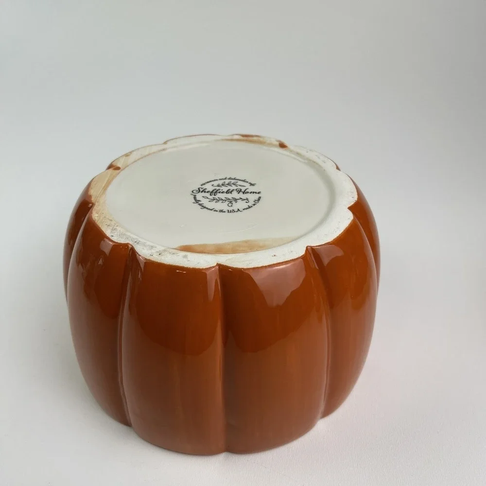 Sheffield Home Halloween Wizard Vintage Retro Large Pumpkin Cookie Biscuit Jar